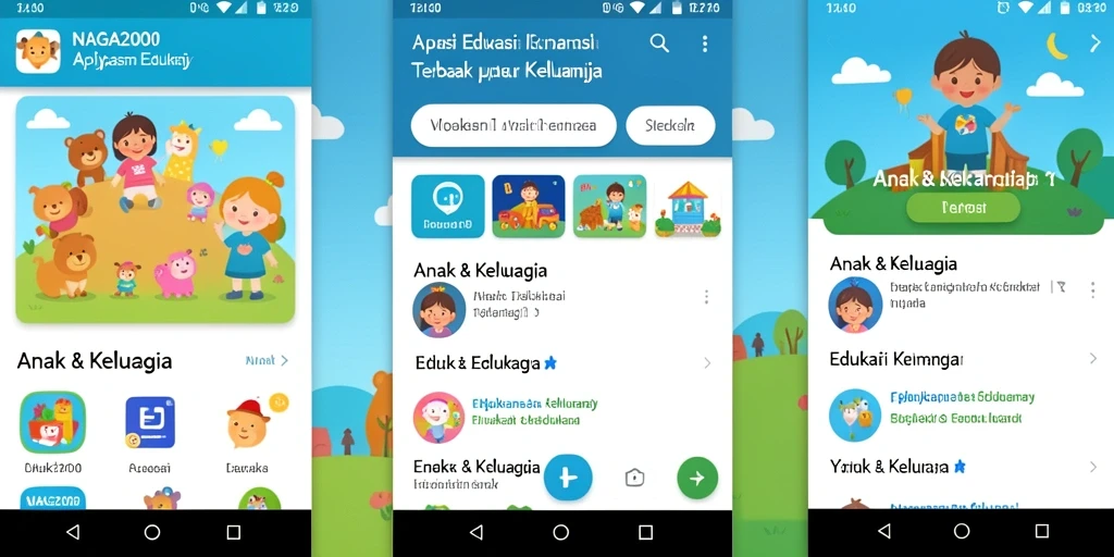 Tampilan antarmuka NAGA2000 yang menarik dan edukatif