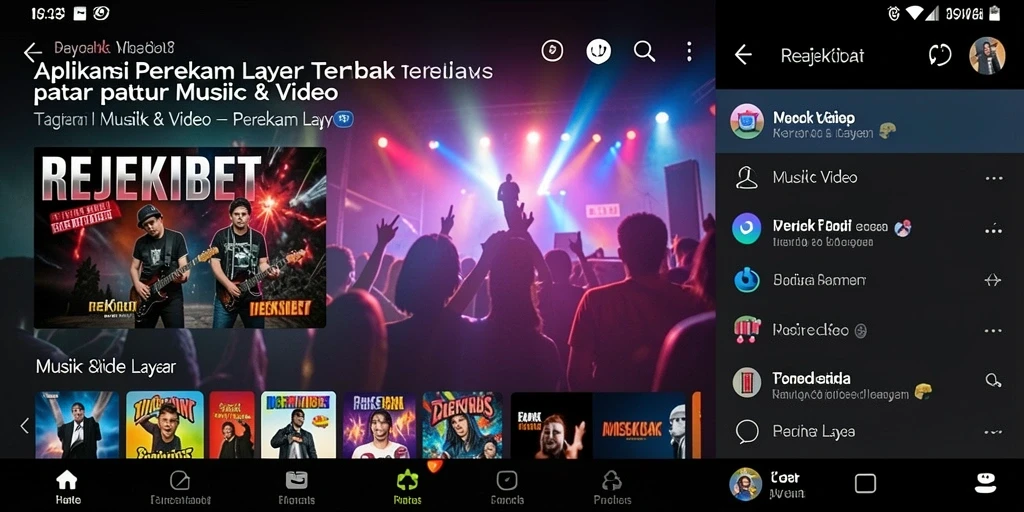 Tampilan antarmuka utama REJEKIBET untuk perekam layar yang sederhana dan efektif.