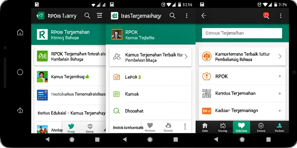 Tampilan antarmuka aplikasi RPOK yang jelas dan fungsional.