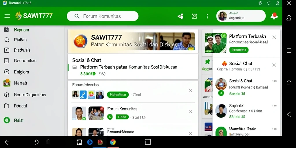 Tampilan antarmuka SAWIT777 yang menarik saat berinteraksi di forum komunitas.