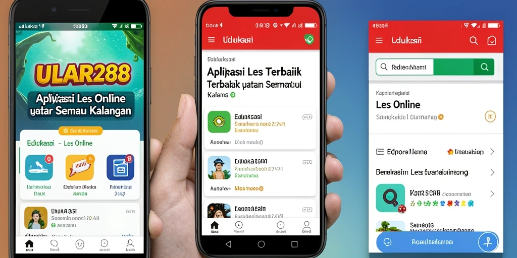 Tampilan antarmuka aplikasi ULAR288 yang interaktif dan menarik.