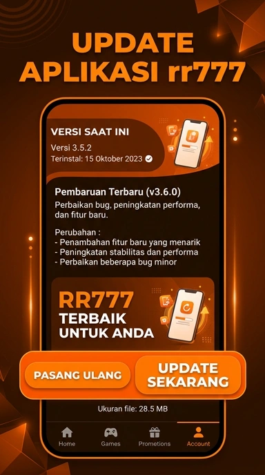 Riwayat Versi rr777 untuk Pengguna Android